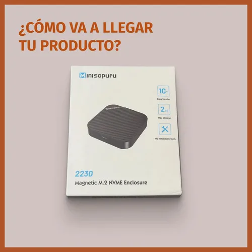 Carry Disk Magnético M2 Nvme Minisopuru Usb C Ssd 10gbps Gris Oscuro - Imagen 5