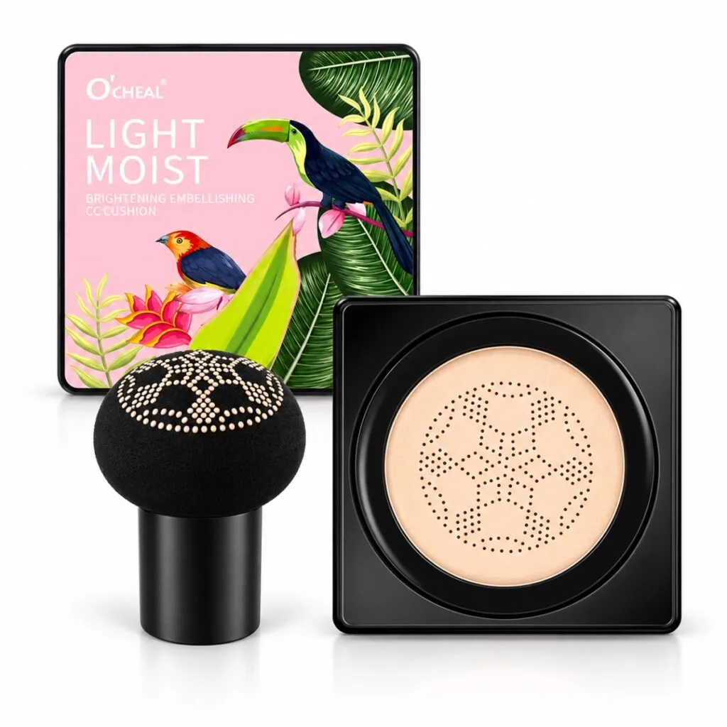 Base Cushion Ocheal BB Cream Esponja Hongo Waterproof