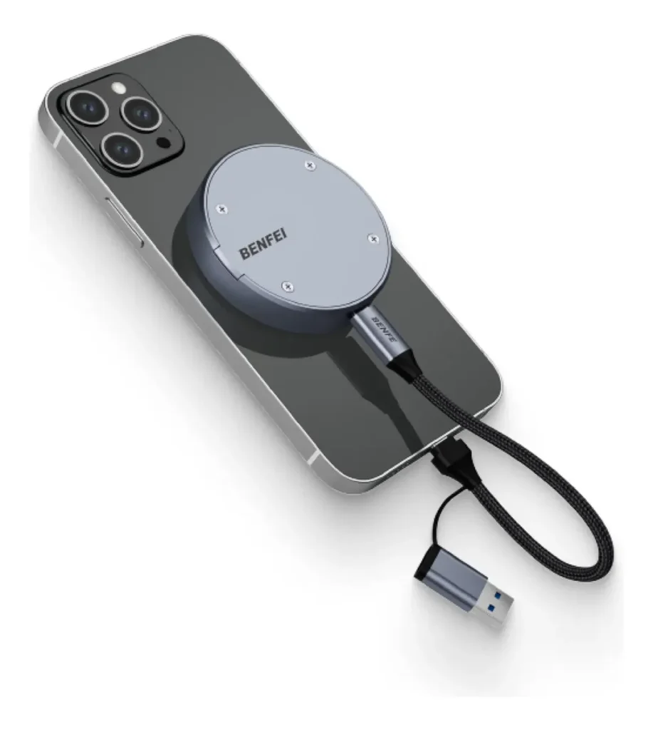 Carry Disk Magnético M2 Nvme Benfei Usb C Ssd 10gbps Gris Oscuro