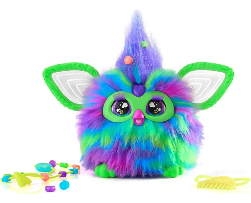 Furby Interactivo Edicion Galaxy Glow In The Dark Color Verde- Morado