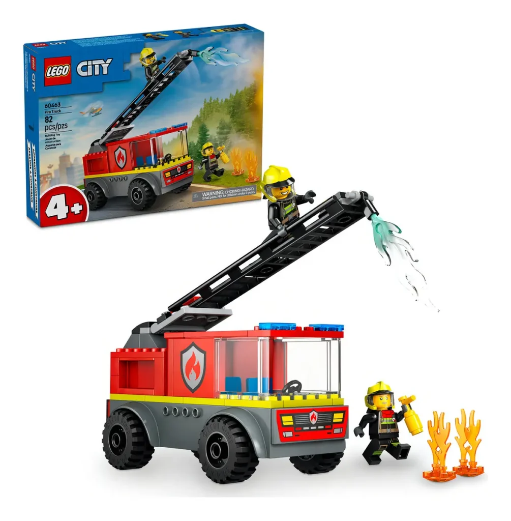 Lego City Camión De Bomberos Con Escalera Juguete 60463