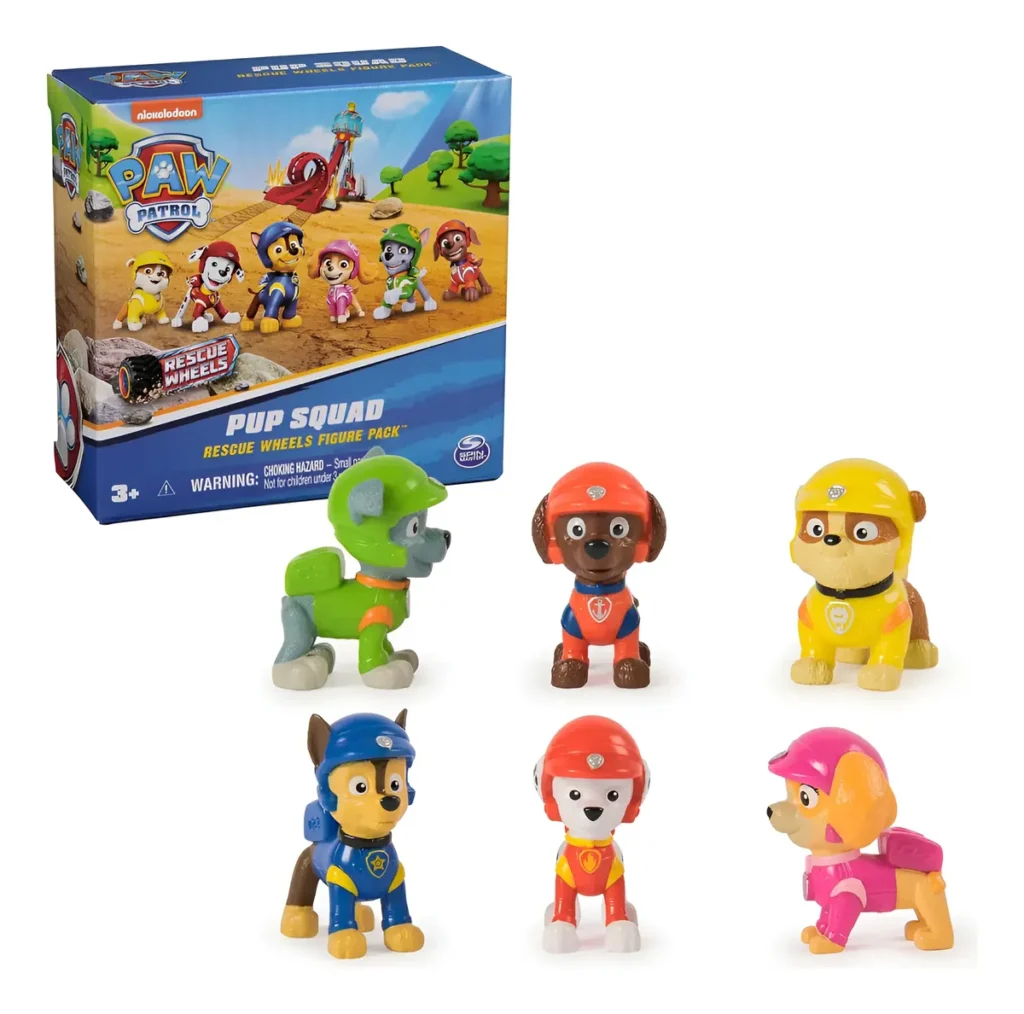 Paw Patrol Set De 6 Mini Figuras Coleccionables Pup Squad