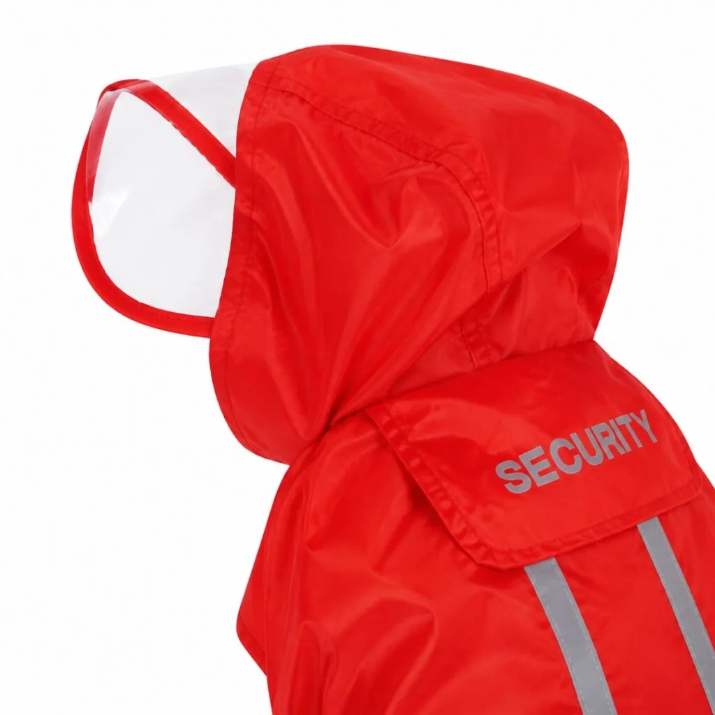 Piloto Impermeable Para Perro Con Capucha Reflectivo