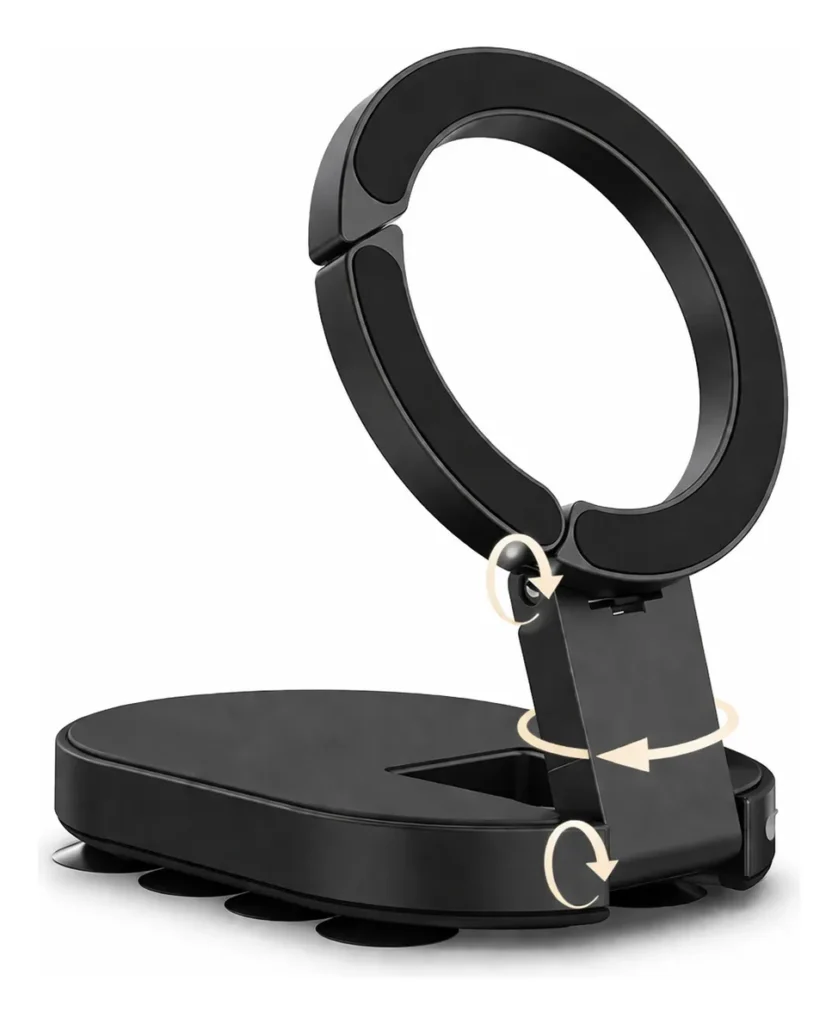 Soporte Magnético Para Celular Con Ventosa Y Base Magnética